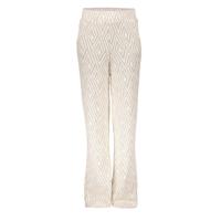 Geisha zomer broek meisjes - jacquard - zand / off wit