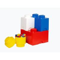 LEGO - Opbergbox Brick, Set van 4, Multi - LEGO