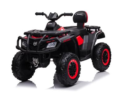 24 volt Elektrische Quad, 4 motoren, rubberen banden, lederen zitting en meer
