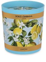 Dolce & Gabbana Bougie Lemon à imprimé graphique (250g) - Bleu - thumbnail