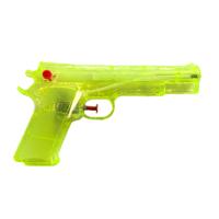 Waterpistool - geel - kunststof - 20 cm - transparant - speelgoed
