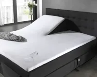 Dreamhouse Waterdichte molton matrasbeschermer/Incontinentie Splittopper Hoeslaken 180 x 220 cm