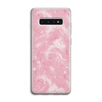 Abstract Painting Pink: Samsung Galaxy S10 4G Transparant Hoesje