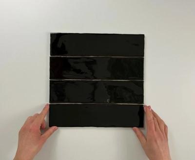 Colonial Black glans 7,5x30 wandtegels