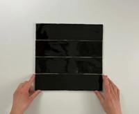 Colonial Black glans 7,5x30 wandtegels
