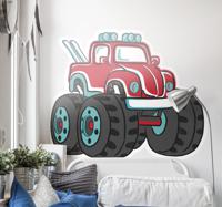 Monster truck zelfklevende autosticker - thumbnail