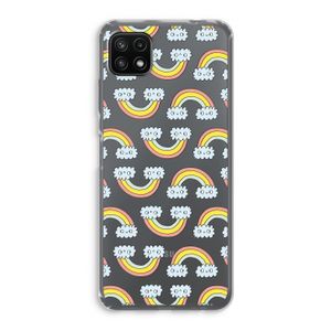 Regenboog: Samsung Galaxy A22 5G Transparant Hoesje