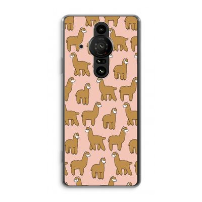 Alpacas: Sony Xperia Pro-I Transparant Hoesje