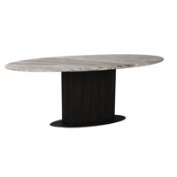 Eettafel Rasford donkerbruin ovaal