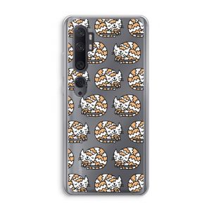 Slapende poes: Xiaomi Mi Note 10 Transparant Hoesje
