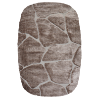 Vloerkleed Macy Bruin - Rounded Corners 200 x 290 cm