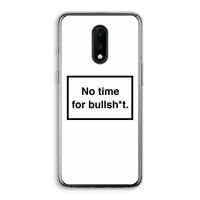 No time: OnePlus 7 Transparant Hoesje No time: OnePlus 7 Transparant Hoesje