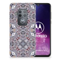 Motorola One Zoom TPU Siliconen Hoesje Flower Tiles