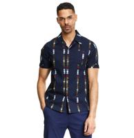 Collectif Oscar Shirt Tonal Beads Blue -M