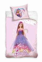 Barbie Dekbedovertrek roze 100 X 135 Cm katoen Barbie Dekbedovertrek roze 100 X 135 Cm katoen