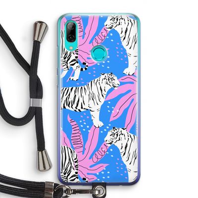 Tijger: Huawei P Smart (2019) Transparant Hoesje met koord