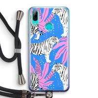 Tijger: Huawei P Smart (2019) Transparant Hoesje met koord