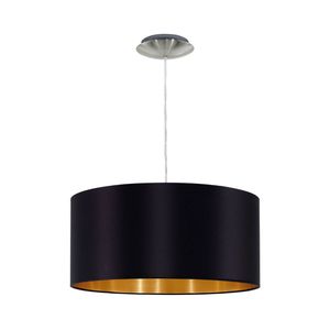 EGLO Maserlo hangende plafondverlichting Flexibele montage E27 Zwart, Goud, Nikkel