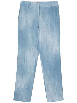 Ermanno Scervino pantalon de tailleur à plis marqués - Bleu