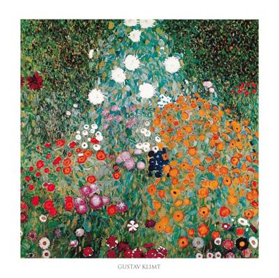 Kunstdruk Gustav Klimt - Giardino fiorito 70x70cm