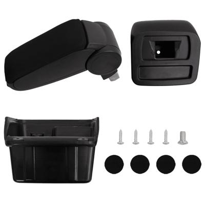 VidaXL Armsteun 15x31x(28-44) cm abs zwart