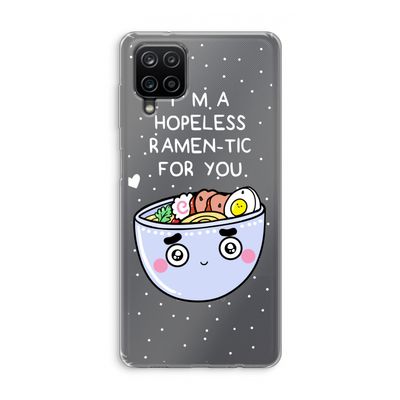 I'm A Hopeless Ramen-Tic For You: Samsung Galaxy A12 Transparant Hoesje