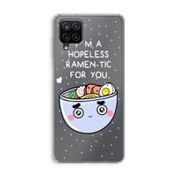 I'm A Hopeless Ramen-Tic For You: Samsung Galaxy A12 Transparant Hoesje