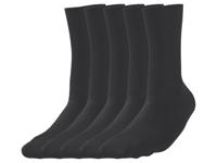 esmara Men 5 Paar heren sokken (Zwart, 39-42)