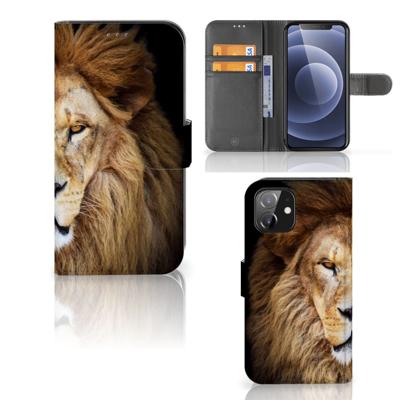 iPhone 12 | 12 Pro (6.1") | Telefoonhoesje | Met pasjeshouder | Leeuw