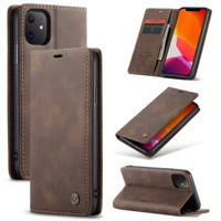 CaseMe-013 multifunctionele horizontale Flip lederen draagtas met kaartsleuf & houder & Wallet voor iPhone XIR (2019) (koffie)