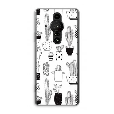 Cactusmotief: Sony Xperia Pro-I Transparant Hoesje