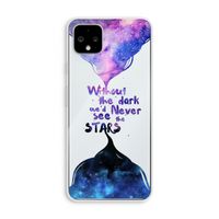 Stars quote: Pixel 4 XL Transparant Hoesje