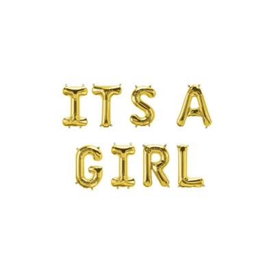 Paperdreams Folie ballon slinger - its a girl