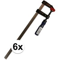 Lijmklem - 6x - metaal - 30 x 5 cm - hobbyklem - groot
