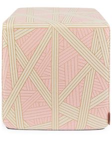 Missoni Home pouffe Nastri - Rose