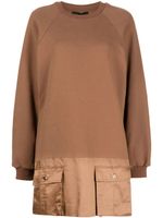 Cynthia Rowley robe courte Cosy à poches cargo - Marron - thumbnail