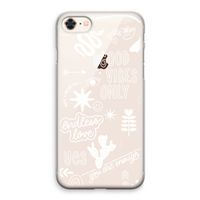 Good vibes: iPhone 8 Transparant Hoesje