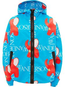 JW Anderson veste à logo imprimé - Bleu