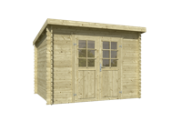 Blokhut Nadia 275x230 Olijfgroen Geimpregneerd - Outdoor life
