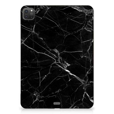 iPad Pro 11 (2024) Tablet Back Cover Marmer Zwart - Origineel Cadeau Vader