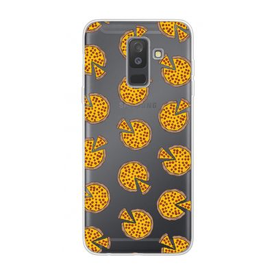 You Had Me At Pizza: Samsung Galaxy A6 Plus (2018) Transparant Hoesje