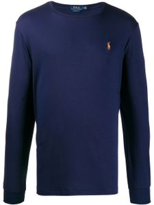 Polo Ralph Lauren t-shirt manches-longues à logo brodé - Bleu