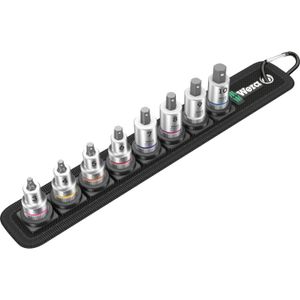 Wera Belt B 2 Zyklop binnenzeskant Bitdoppen set, 3/8", 8-delig dopsleutel met vasthoudfunctie