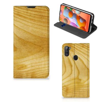 Samsung Galaxy M11 | A11 Book | Wallet Case | Licht Hout