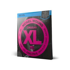 D&apos;Addario ESXL170-5 Nickel Wound Light 45-130 Double Ball End snaren voor vijfsnarige headless basgitaar