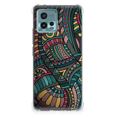 otorola Moto G72 Doorzichtige Silicone Hoesje Aztec otorola Moto G72 Doorzichtige Silicone Hoesje Aztec