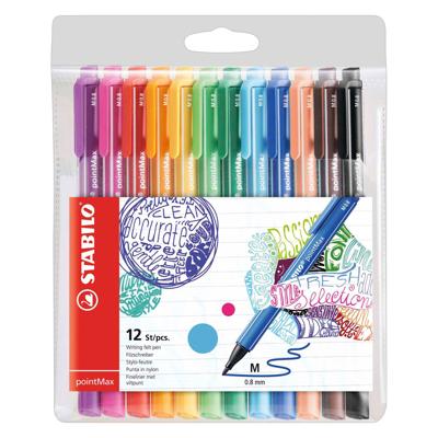 Stabilo pointmax viltstiften, 12st.