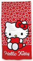 Hello Kitty strandlaken rood polyester 70 x 140 cm