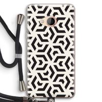 Crazy pattern: HTC U Play Transparant Hoesje met koord