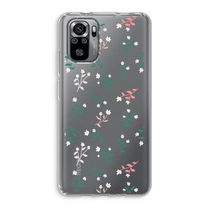 Small white flowers: Xiaomi Redmi Note 10S Transparant Hoesje
